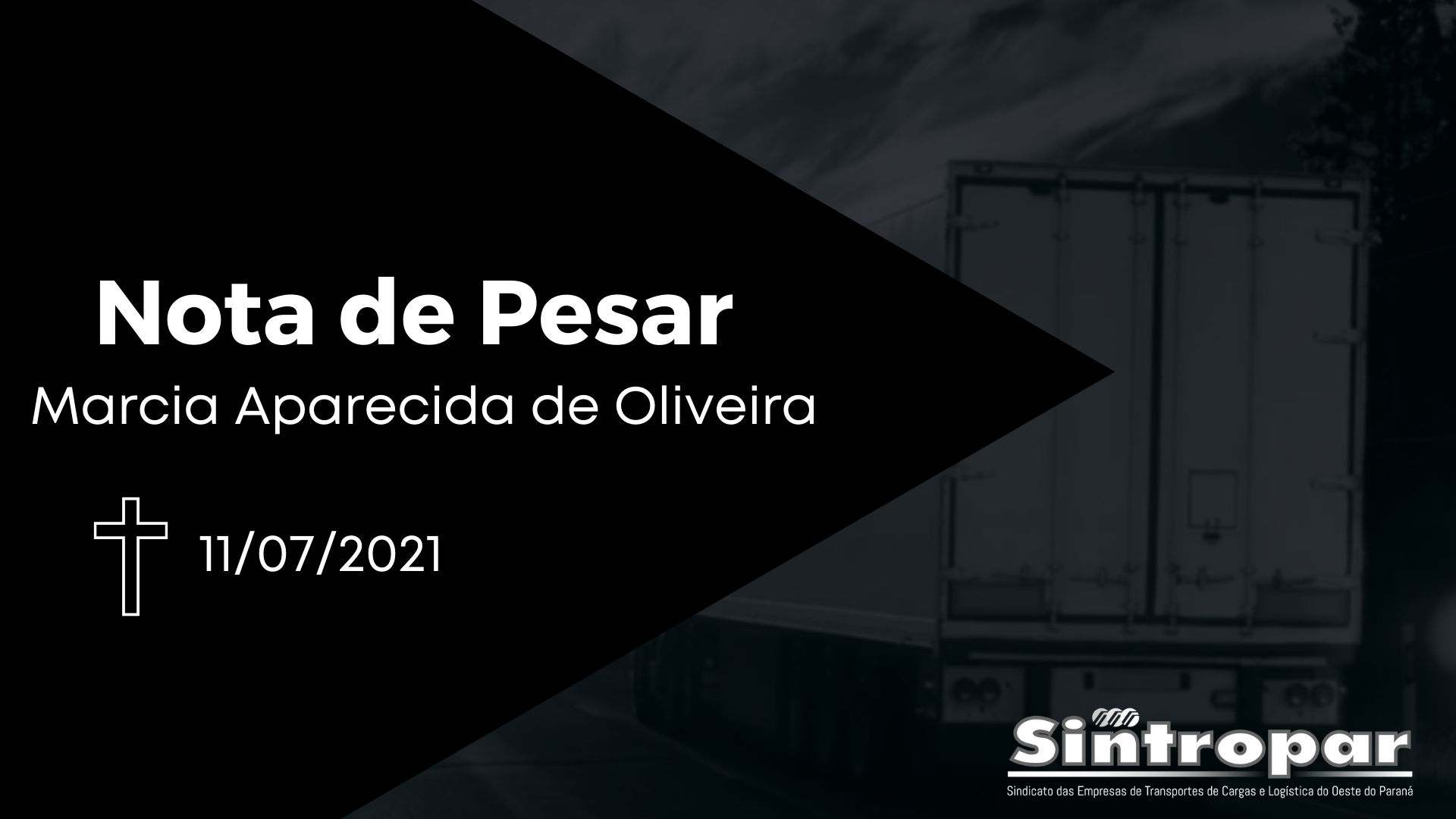 Nota de Pesar - Marcia Aparecida de Oliveira 